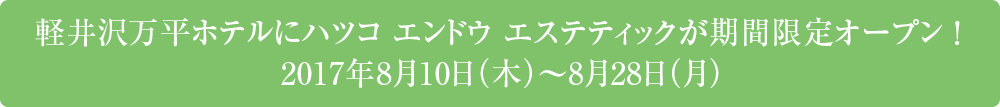 期間限定オープン